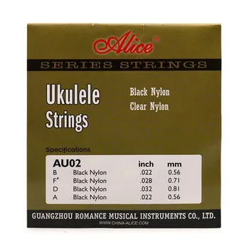 10SET Alice Ukulele String String Nailon Clar Nailon sau Nailon Negru BRITANIE String