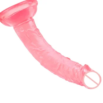 Adult porno multicolor moale jelly vibrator anal, dop de fund destul de puternic vibrator toy realist penisului G-spot orgasm adult sex toy