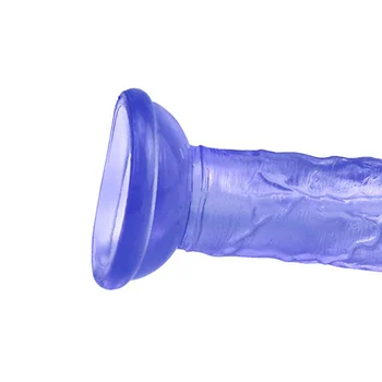 Adult porno multicolor moale jelly vibrator anal, dop de fund destul de puternic vibrator toy realist penisului G-spot orgasm adult sex toy