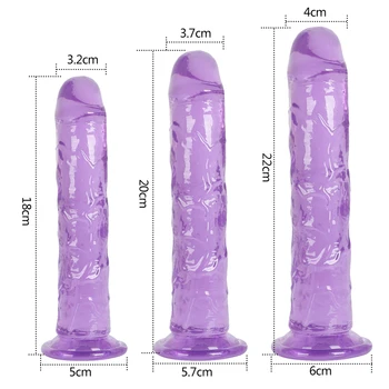 Sex Cristalul Vibrator Nici Vibratoare Jucarii Sexuale pentru Femei Realist Penis artificial Penis Mare Penis Moale Vibarting Vagin Masaj Sex Femei de Produs