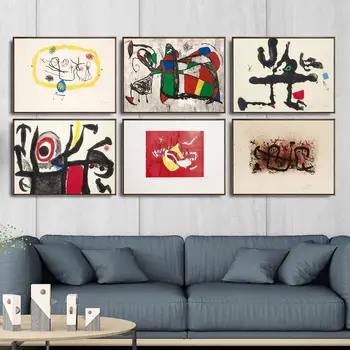 Casa De Decorare Arta De Perete Imagini Fro Living Poster Print Panza Tablouri Spaniol Joan Miro Rezumat 2