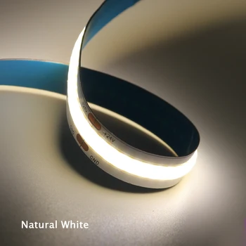 24V 5M COB LED Strip Lumina Super-Luminos Led Flexibile Banda Șir de Lumină Alb/Alb Natural/Alb Cald Decor Acasă