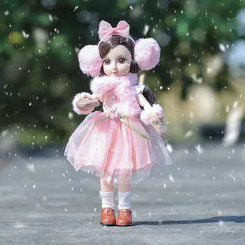 Noi, de Înaltă Calitate 30cm Haine Papusa Uniforme 1/6 Bjd Accesorii Jucării pentru Fete Printesa Diy Dress Up Iarna Serie Numai Haine