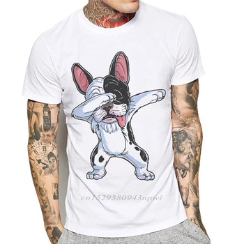 Cele Mai Noi Barbati Tricou Amuzant Tamponare Câine Bulldog Francez De Moda Mens T Shirt Short Sleeve Basic Tee Shirt Bumbac Topuri Tricouri