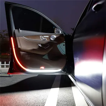 12V Decorativ Masina de Lumină Ușă, Lampă de Avertizare Auto Ușa Benzi cu LED-uri de Lumină Universală Ușa Deschisă Lumini Stroboscopice de Siguranță Ambient Lămpi
