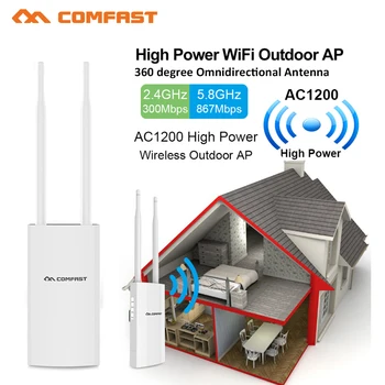 1200Mbps de Mare Putere în aer liber, rezistente la Intemperii AP CPE/Wifi Extender/48v Poe Punct de Acces/Router/WISP Wi-fi gratuit Antenă Omnidirecțională