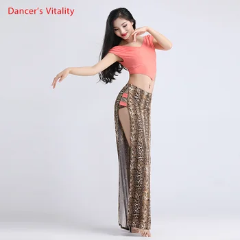 Femei Belly Dance Top/ Fusta /set Dans culori Dans Oriental Incepatori Exercițiu Haine de Performanță costum de haine