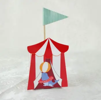 10BUC/Mulțime de Desene animate Circ Petrecere cu Tema DIY Cutie de Bomboane Pentru Copii, Petrecere Copil de Dus Decorare Bomboane Cutie de Cadou Consumabile