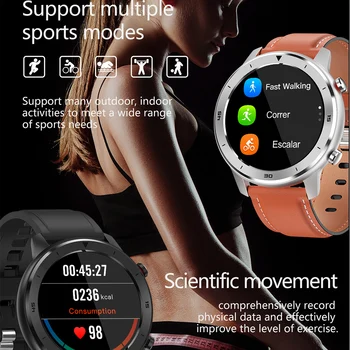SKYBON DT78 Ceas Inteligent 1.3-inch Ecran Color de Fitness pentru Bărbați de Monitorizare a ritmului Cardiac Muzica rezistent la apa Bratara Smartwatch