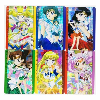 6pcs/set Sailor Moon Jucarii Hobby-uri Hobby-ul de Colecție Colectia de jocuri Anime Carduri