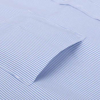 Vara S~8xl barbati dungi cu maneci scurte rochie-camasa-guler pătrat non-fier regulat se potrivesc anti-rid de buzunar de sex masculin sociale tricou