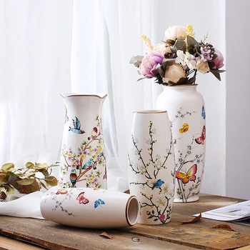 Chineză Modernă Vaza Ceramica de Nunta de Decorare Acasă Decor Camera de zi de Decorare Portelan Vaza de Flori model de personaj de vaza