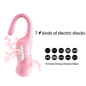 IKOKY Șoc Electric Vibrator Cu 7 Viteze de la Distanță de Control Vibrator Sari Ou Clitoris Vagin Stimulator Orgasm Jucarii Sexuale Pentru Femei