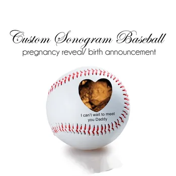 Personalizate de nunta, aniversare de Baseball, CADOU de ZIUA TATĂLUI - foto pe o minge de baseball, Baseball, naștere anunțul făcut de Baseball cadouri
