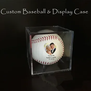 Personalizate de nunta, aniversare de Baseball, CADOU de ZIUA TATĂLUI - foto pe o minge de baseball, Baseball, naștere anunțul făcut de Baseball cadouri