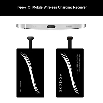 -C tip Încărcător Wireless Receptor de Telefon de Încărcare Patch Module pentru Samsung Galaxy S8 Huawei P9 Xiaomi DU55