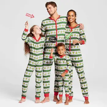Crăciun părinte-copil haine Europene și Americane populare de Crăciun părinte-copil set de haine de acasă