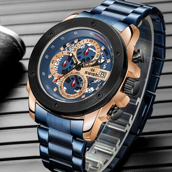 SWISH Sport Chronograph Watch 2020 Barbati Brand de Moda Impermeabil Cuarț Ceasuri Argint Militare Ceasuri Relogio Masculino