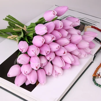 10buc Artificiale Lalele Flori False Vie Mini Tulip Flores Fleur Artificiales Pentru Acasă Buchet de Nunta de Decorare Ieftine Flori