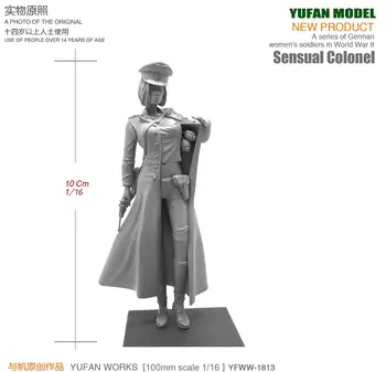 Yufan Model 1/18 Rășină Kituri Figura Sexy Femei Ofițeri de Rășină Soldați 90mm YFWW-1813