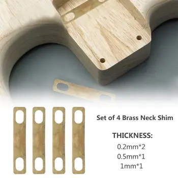 4buc Alamă Chitara Bass Gât Lamele 0,2 mm, 0.5 mm, 1mm Grosime Pentru Instrumente cu Coarde Chitara Bass Pickup Înlocuire Accesorii