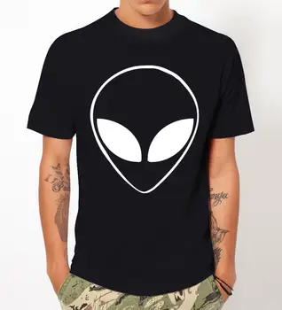 Alien Capul de Imprimare Barbati tricou de Moda Casual Tricou Amuzant Pentru Omul Alb Negru Top Tee Harajuku Hipster Strada ZT203-18