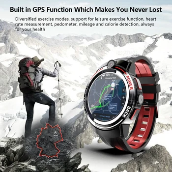 Android Ceas Inteligent Suport 4G de Rețea, de Cartela Sim Wi-Fi Sport Modul GPS Camere Duble Detașabile Curea Smartwatch pentru Bărbați și Femei