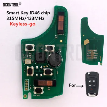 QCONTROL Masina de Control de la Distanță Cheie Circuit de Bord pentru Chevrolet 315MHz / 433MHz ID46 Chip Keyless-go Confort-acces Telecomanda