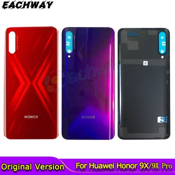 Sticla din spate Pentru Huawei Honor 8x 9X Capacul Bateriei Panou Ușă din Spate Pentru Huawei Honor 9X Pro Locuințe Caz de Înlocuire Capac Baterie