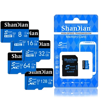 SHANDIAN Card de Memorie SD card de 256GB 32GB 64GB 128GB 512G SDHC, SDXC Clasa TF Carduri SD de mare viteză gratuit de transport maritim