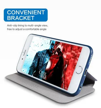 X-Nivel Ultra Subțire de Piele Flip-Caz de Telefon Pentru iPhone 6 8 7 Plus suport Suport Protectiv Cover Pentru iPhone X XS iPhone 11 Pro Max