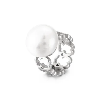 Din Oțel Inoxidabil Shell Pearl Inele Poarte Bijuterii Anillo Drăguț/Romantic Inele Pentru Femei Bijuterii Cadouri De Logodna
