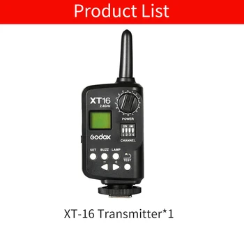 Godox XT-16 Transmițător Wireless 2.4 G Flash Trigger Transmițător pentru Studio Clipește ( Emițător Numai)