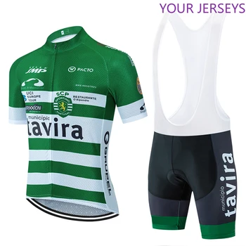 2020 echipa tavira mâneci Scurte jersey Ciclism 20D Fluor Bike pantaloni pentru bărbați femei vara MTB BICICLETE tricouri Maillot Culotte purta