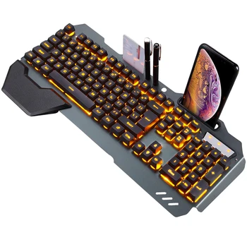 104 Tastatură cu Fir Cu Iluminare RGB Anti-ghosting Mecanice Simt Tastatură de Gaming Pentru PC Desktop Impermeabil Gamer Tastatura