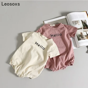 Vară stil coreean pentru tripleți scrisoare de imprimare băieți fete costume drăguț haine pentru sugari