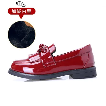 Fete Pantofi De Piele Pentru Copii Princess Sandale Rochie De Moda Școală Arcul De Vară Pentru Copii Black Plate De Amortizare Pantofi De Nunta Petrecere