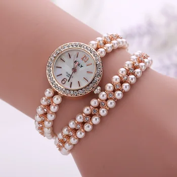 Clasic femei uita-te la en-gros bine pearl femei cuarț ceas moda ceas simplu temperament moda ceas reloj mujer