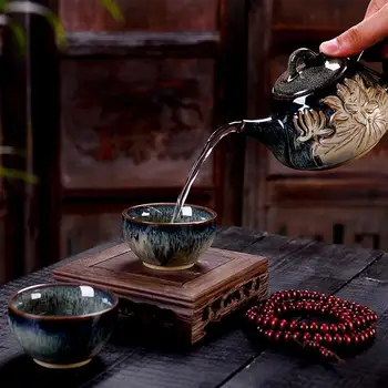Ceramica Ceainic De Portelan Kung Fu Set De Ceai Ceainic Ceainic Stil Chinezesc Ceai Oală Casa Restaurant Hotel Apă Ulcior Ulcior Teaware