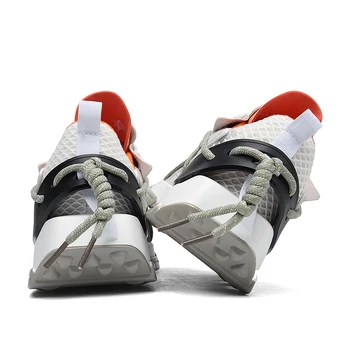 Hemmyi Mens Casual Pantofi Respirabil Înălțime Confortabilă Crește Dantela-Up Mod Solid Cuplu Greoaie Adidas Suport Dropshipping