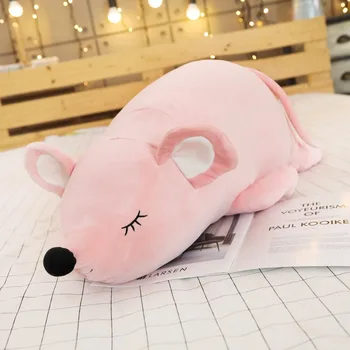 1 buc perna dormi sosirea de Pluș Super Moale Mouse-ul Păpușă de Pluș Umplute Rat Animal de Pluș Jucărie Mascota Peluche pentru Copii