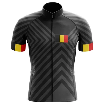 Belgia Echipa Pro cycling jersey retro ciclism MTB maneci scurte respirabil cu uscare rapidă jersey bicicleta camasa barbati maillot velo homme