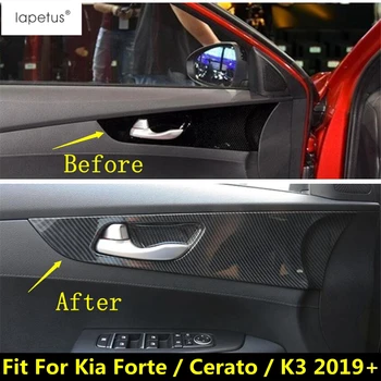 Lapetus Accesorii se Potrivesc Pentru Kia Forte / Cerato / K3 2019 2020 ABS Ușă Interioară Clanță Mâner Trageți Castron Panoul de Turnare prin Acoperire Kit