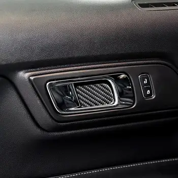80% VÂNZĂRI LA CALD！！！2 buc Masina de Mânerul Ușii Castron Autocolante Acoperi Trim Fit pentru Ford Mustang-2017