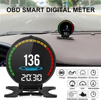 P15 2.2 Inch HD Universal Vitezometru Mașină TFT OBD Digital Viteza de Afișare Hud accesorii auto