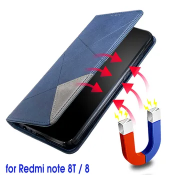 Magnetice de Caz din Piele Pentru Xiaomi-Redmi notă-8T Redmi note8t de Lux Portofel Clapa Caz Acoperire Pentru Xiaomi Redmi notă 8t 8 Redmi note8