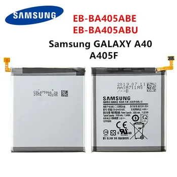SAMSUNG orijinal EB-BA405ABE EB-BA405ABU 3100mAh pil SAMSUNG Galaxy A40 2019 SM-A405FM/DS A405FN/DS GH82-19582A