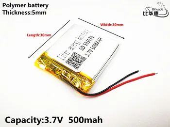 5pcs Litru de energie a bateriei Bun Qulity 3.7 V,500mAH,503030 Polimer litiu-ion / Li-ion pentru JUCĂRIE,POWER BANK,GPS,mp3,mp4