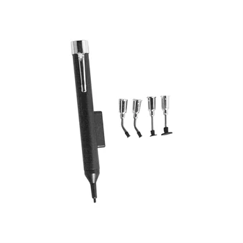 VAC Anti-satic IC Ridica Vid Fraier Pen + 4 Aspirație Antete Pentru BGA SMD Munca Reballing Sida Supt Vid Pen