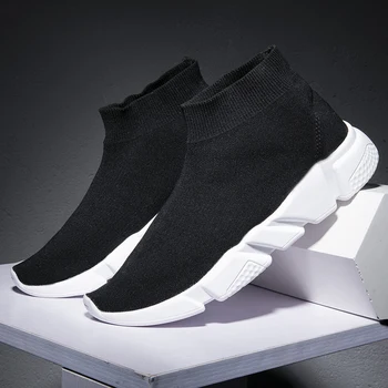 Adidasi Casual Respirabil Bărbați Șosete Om de Moda Casual, Pantofi ochiurilor de Plasă Respirabil Confortabil Lumina Slip-on Mocasini Pantofi Plat
